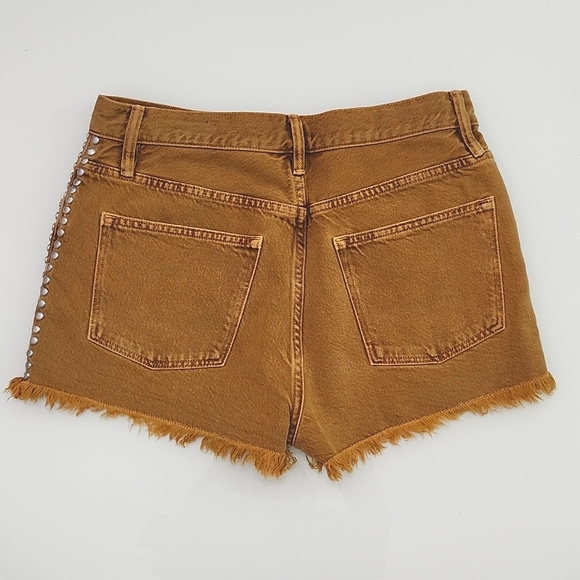 ALLSAINTS Heidi studded frayed shorts - Picture 9 of 9